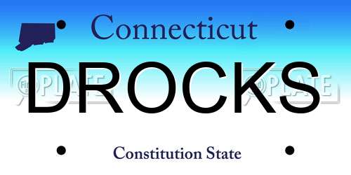DROCKS Connecticut License Plate