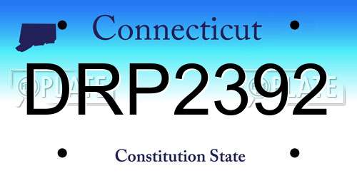 DRP2392 Connecticut License Plate