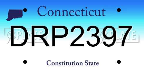 DRP2397 Connecticut License Plate