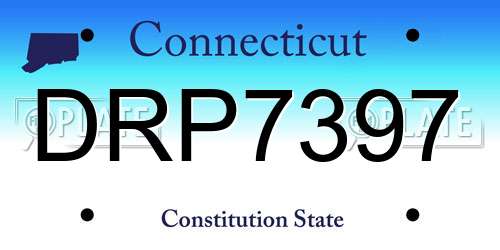 DRP7397 Connecticut License Plate