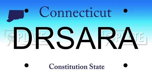 DRSARA Connecticut License Plate