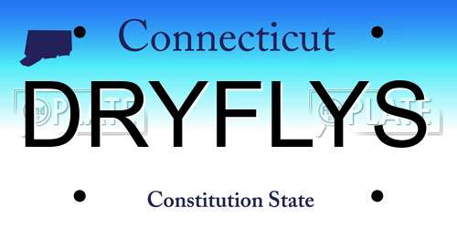 DRYFLYS Connecticut License Plate