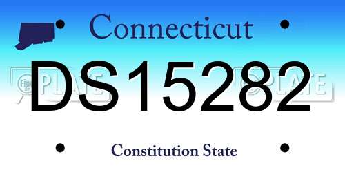 DS15282 Connecticut License Plate