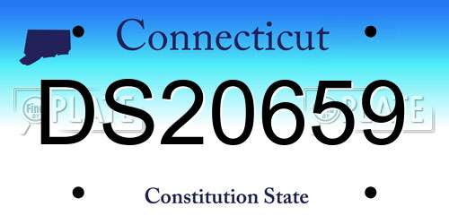 DS20659 Connecticut License Plate