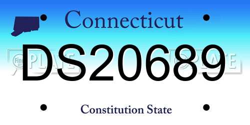 DS20689 Connecticut License Plate