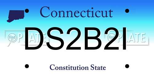 DS2B2I Connecticut License Plate