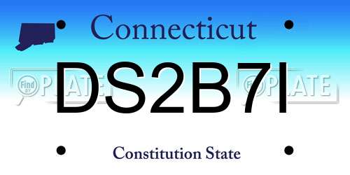 DS2B7I Connecticut License Plate