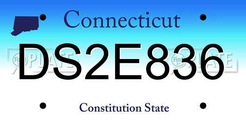 DS2E836 Connecticut License Plate