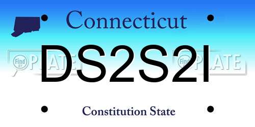 DS2S2I Connecticut License Plate