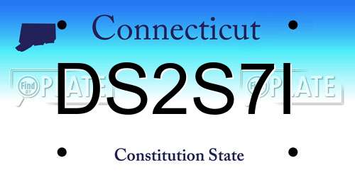 DS2S7I Connecticut License Plate