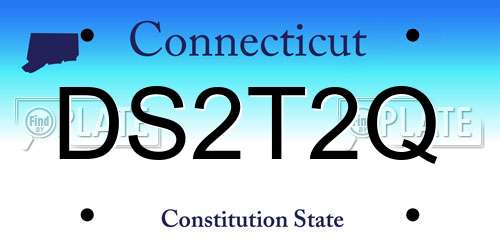 DS2T2Q Connecticut License Plate