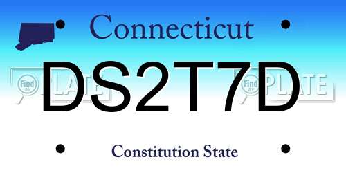 DS2T7D Connecticut License Plate