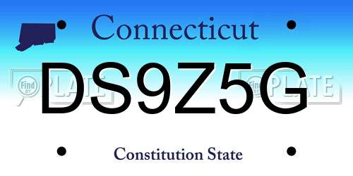 DS9Z5G Connecticut License Plate