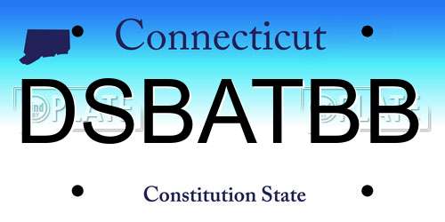 DSBATBB Connecticut License Plate