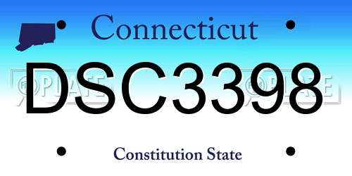 DSC3398 Connecticut License Plate