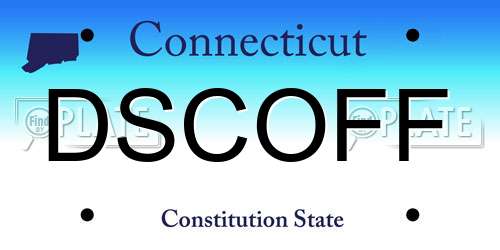 DSCOFF Connecticut License Plate