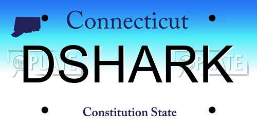 DSHARK Connecticut License Plate