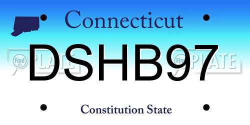DSHB97 Connecticut License Plate