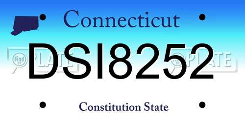 DSI8252 Connecticut License Plate