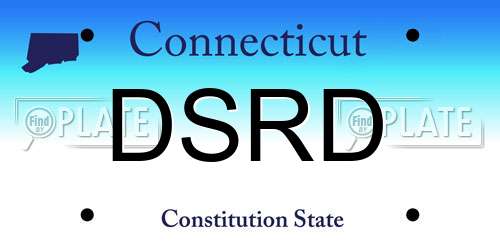 DSRD Connecticut License Plate