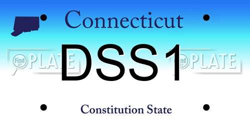 DSS1 Connecticut License Plate