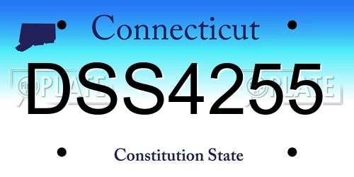 DSS4255 Connecticut License Plate