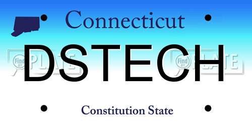 DSTECH Connecticut License Plate