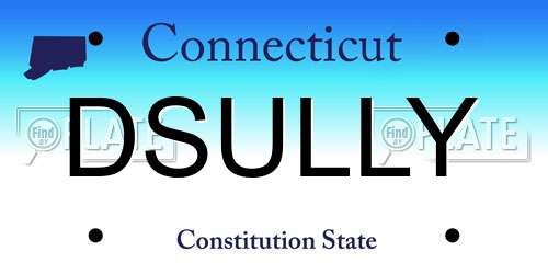 DSULLY Connecticut License Plate