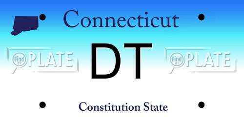 DT Connecticut License Plate
