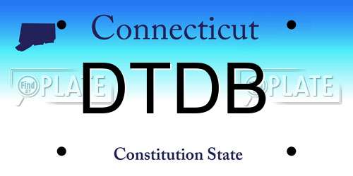 DTDB Connecticut License Plate