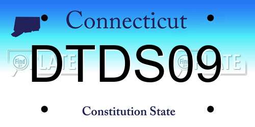 DTDS09 Connecticut License Plate