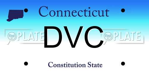 DVC Connecticut License Plate
