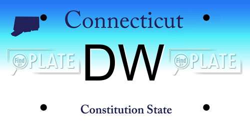 DW Connecticut License Plate