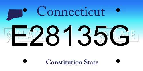 E28135G Connecticut License Plate