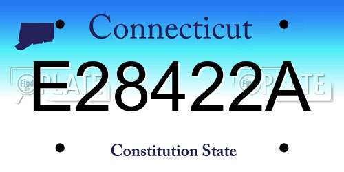 E28422A Connecticut License Plate