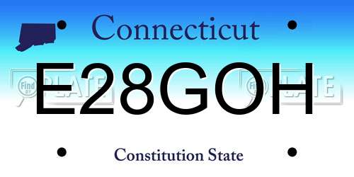 E28GOH Connecticut License Plate