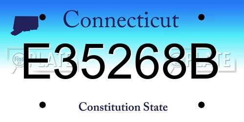 E35268B Connecticut License Plate
