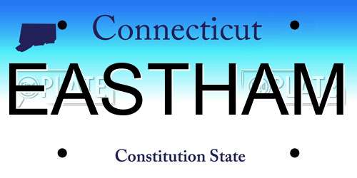 EASTHAM Connecticut License Plate