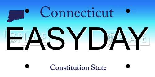 EASYDAY Connecticut License Plate