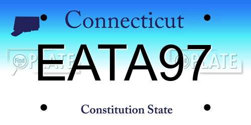 EATA97 Connecticut License Plate