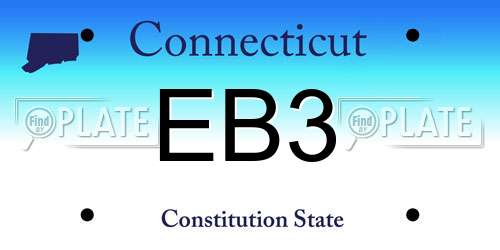 EB3 Connecticut License Plate