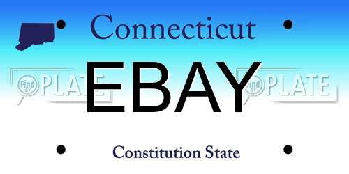 EBAY Connecticut License Plate