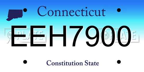 EEH7900 Connecticut License Plate