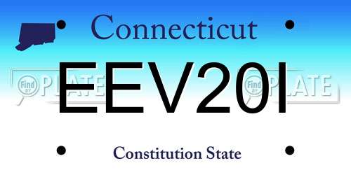 EEV20I Connecticut License Plate