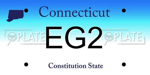 EG2 Connecticut License Plate