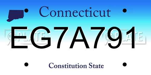EG7A791 Connecticut License Plate