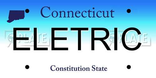 ELETRIC Connecticut License Plate