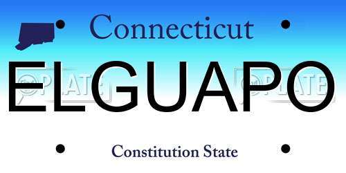 ELGUAPO Connecticut License Plate