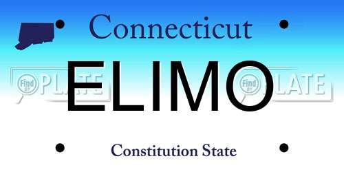 ELIMO Connecticut License Plate