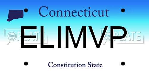 ELIMVP Connecticut License Plate